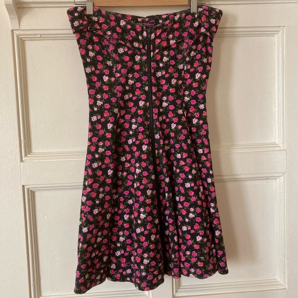 Betsey Johnson Collection Iconic Floral Strapless Dress